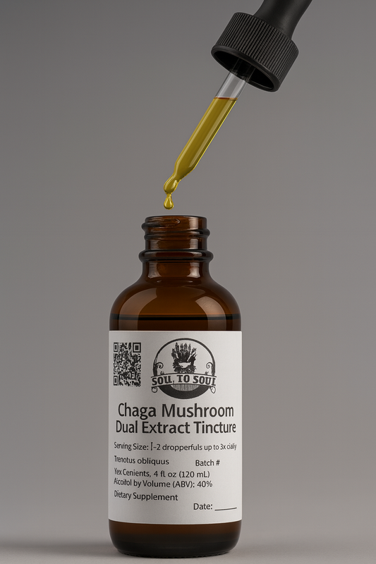 Premium Chaga Mushroom Dual Extract Tincture